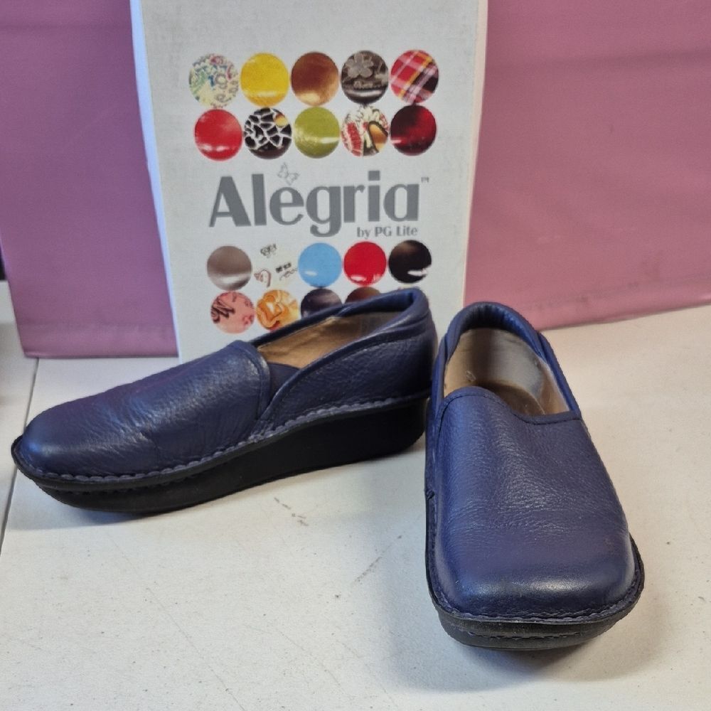 Alegria 40 Blueberry Tumble Leather Shoes